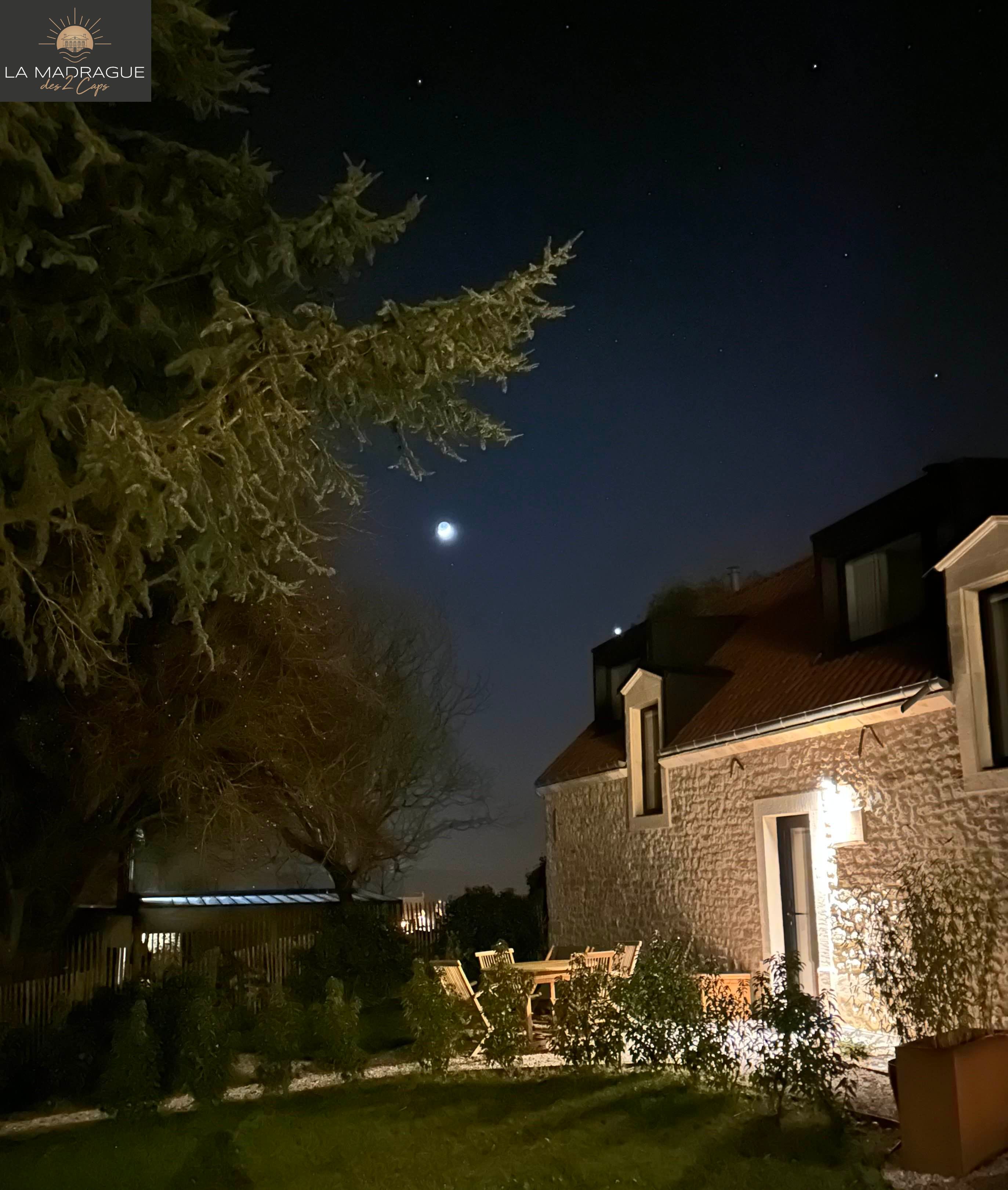 Vue extérieur nuit Cap Gris Nez